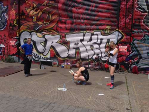 Preparing to run in the SE Sprint Final