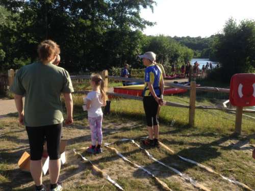 In the start lanes