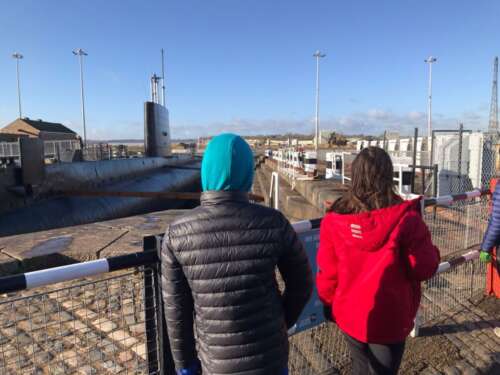 Some of us went under the submarine!
