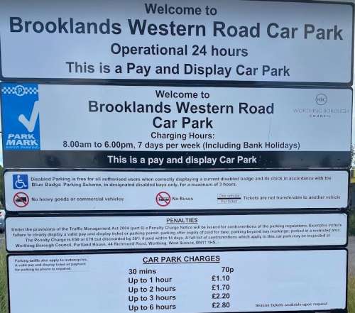 Brooklands Parking Charges
