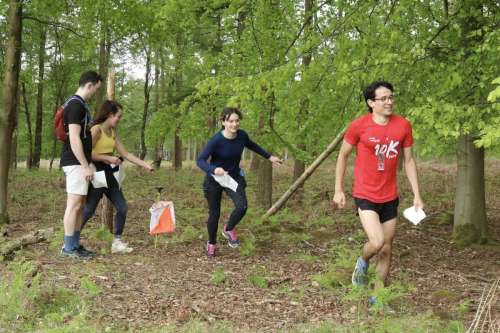 Young people orienteering