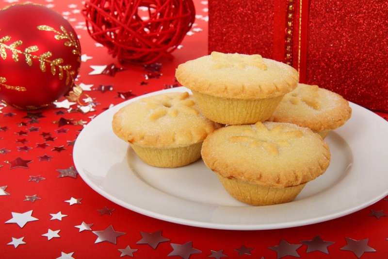 Enjoy mince pies and mulled wine