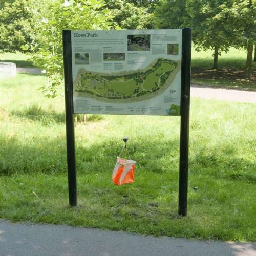 Hove Park Sign and O Flag